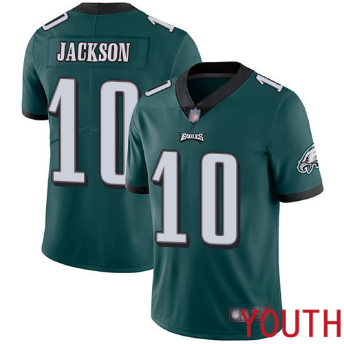Youth Philadelphia Eagles 10 DeSean Jackson Midnight Green Team Color Vapor Untouchable NFL Jersey